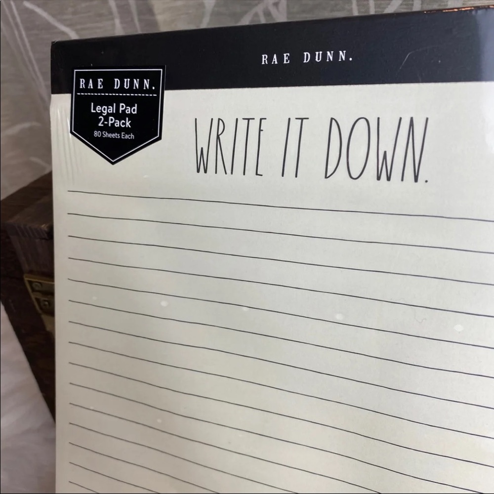 RAE DUNN TWO LEGAL SIZED NOTEPADS RD 2020 HTF VHTF - Picture 4 of 7